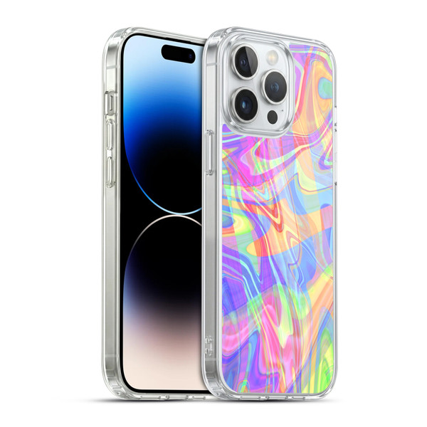 Suzan Lind Marble Light Rainbow Soft Gel Case for Apple iPhone 14 Pro Max & MagSafe