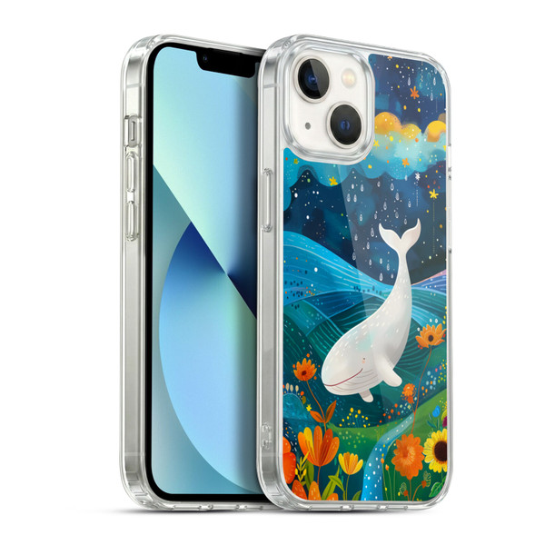 Haroulita Mix Art Animals Whale Soft Gel Case for Apple iPhone 13