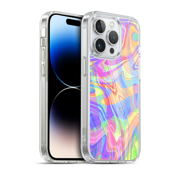 Suzan Lind Marble Light Rainbow Soft Gel Case for Apple iPhone 14 Pro & MagSafe