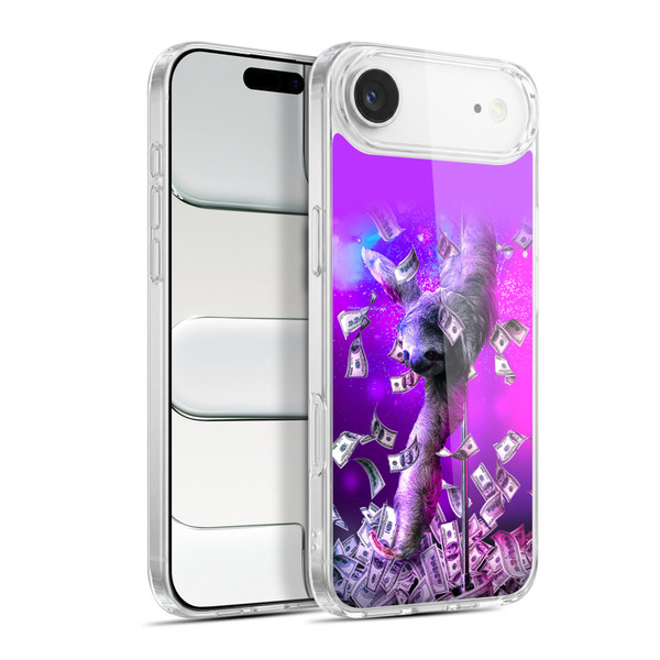 Random Galaxy Animals Dancing Strip Pole Sloth Soft Gel Case for Apple iPhone 17 Air