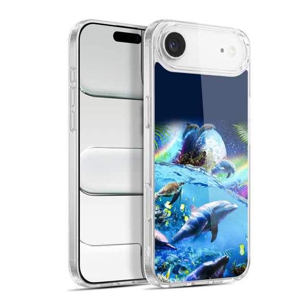 Random Galaxy Animals Galaxy Dolphins Soft Gel Case for Apple iPhone 17 Air