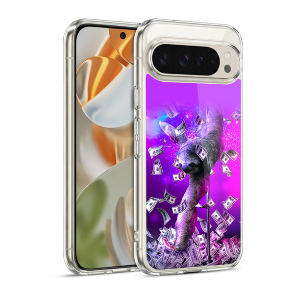 Random Galaxy Animals Dancing Strip Pole Sloth Soft Gel Case for Google Pixel 9 / Pixel 9 Pro