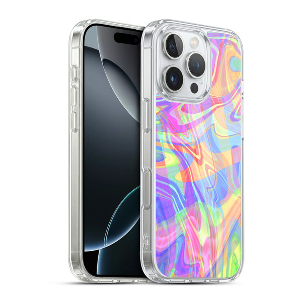 Suzan Lind Marble Light Rainbow Soft Gel Case for Apple iPhone 16 Pro & MagSafe