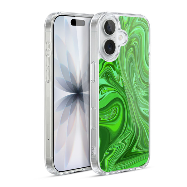 Suzan Lind Marble Emerald Green Soft Gel Case for Apple iPhone 17