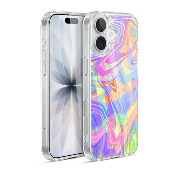 Suzan Lind Marble Light Rainbow Soft Gel Case for Apple iPhone 17