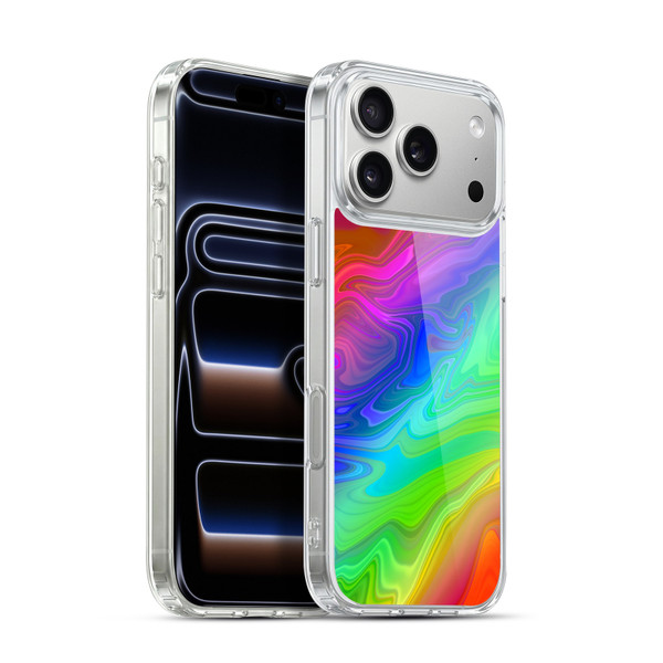 Suzan Lind Marble Rainbow Soft Gel Case for Apple iPhone 17 Pro Max