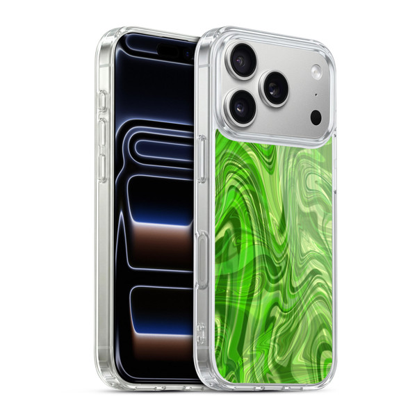 Suzan Lind Marble Green Soft Gel Case for Apple iPhone 17 Pro