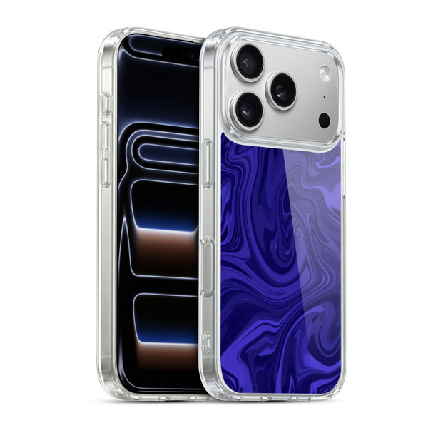 Suzan Lind Marble Indigo Soft Gel Case for Apple iPhone 17 Pro