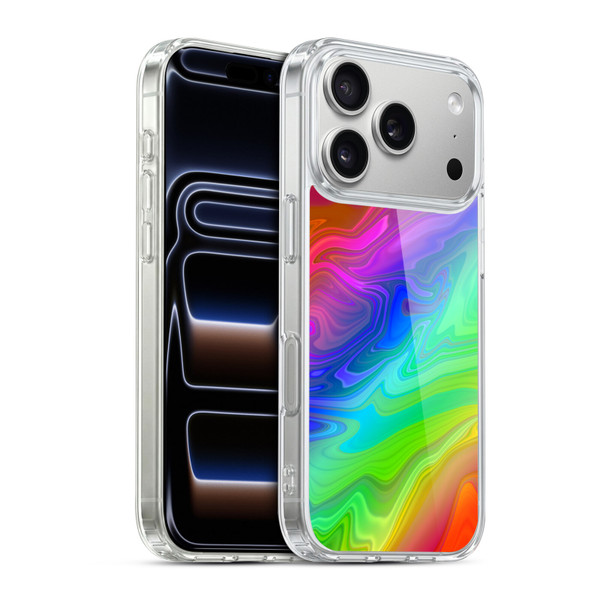 Suzan Lind Marble Rainbow Soft Gel Case for Apple iPhone 17 Pro