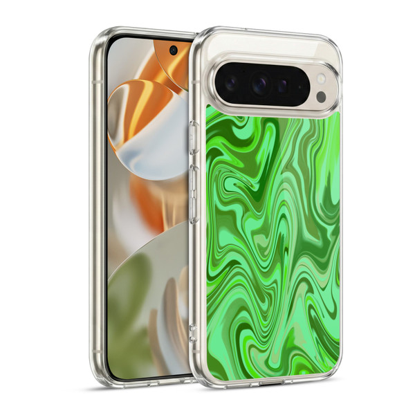 Suzan Lind Marble Light Green Soft Gel Case for Google Pixel 9 / Pixel 9 Pro