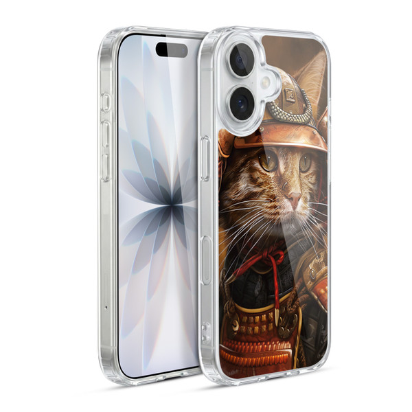 Haroulita Mix Art Animals Samurai Cat Soft Gel Case for Apple iPhone 17