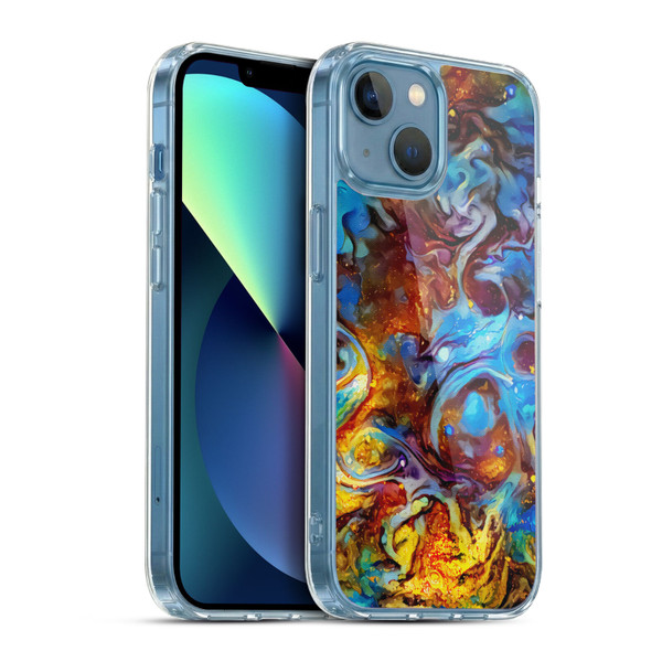 Cosmo18 Jupiter Fantasy Burst Soft Gel Case for Apple iPhone 13 Mini & MagSafe