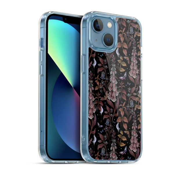 Episodic Drawing Art Witch Garden Pattern Soft Gel Case for Apple iPhone 13 Mini & MagSafe