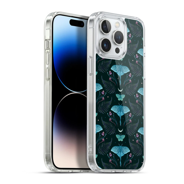 Episodic Drawing Art Emerald Pattern Soft Gel Case for Apple iPhone 13 Pro Max & MagSafe