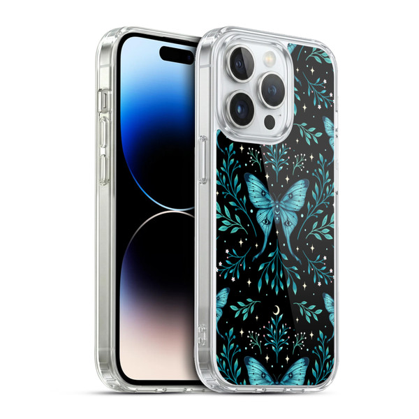 Episodic Drawing Art Butterfly Pattern Soft Gel Case for Apple iPhone 13 Pro & MagSafe