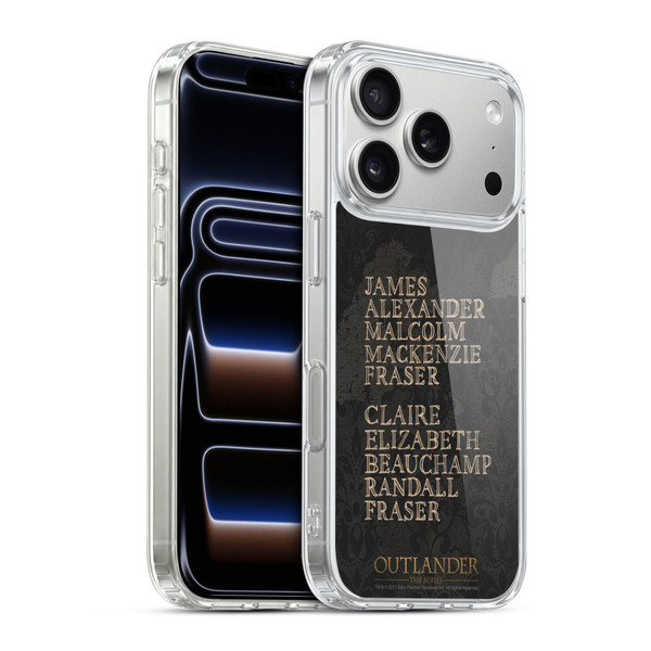 Outlander Graphics Names Soft Gel Case for Apple iPhone 17 Pro