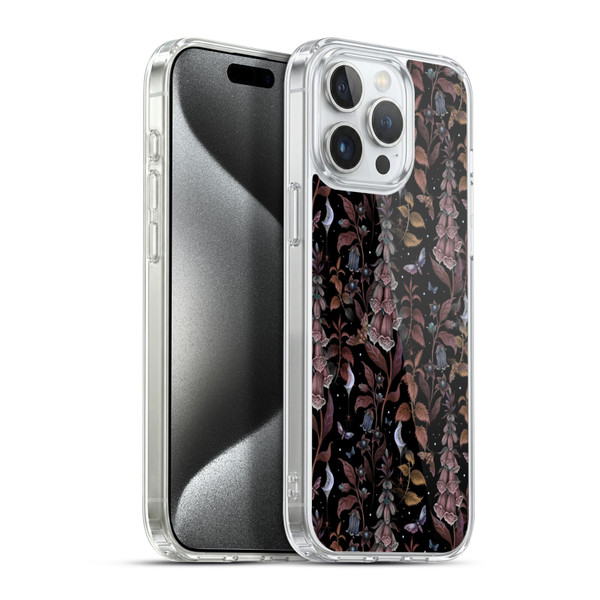 Episodic Drawing Art Witch Garden Pattern Soft Gel Case for Apple iPhone 15 Pro Max & MagSafe