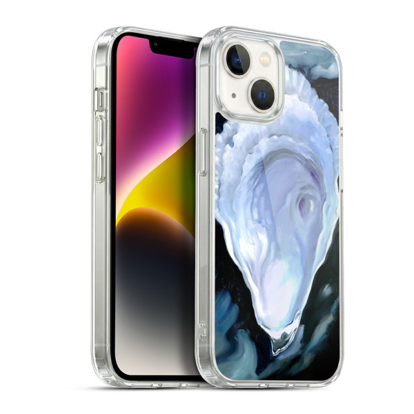 Paul Brent Sea Creatures Oyster Black Soft Gel Case for Apple iPhone 14