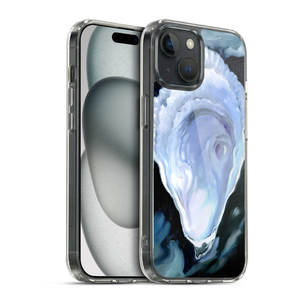 Paul Brent Sea Creatures Oyster Black Soft Gel Case for Apple iPhone 15 & MagSafe