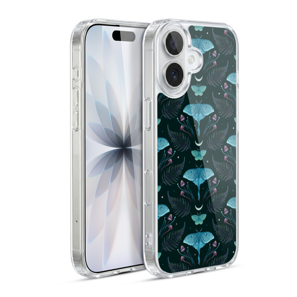 Episodic Drawing Art Emerald Pattern Soft Gel Case for Apple iPhone 17