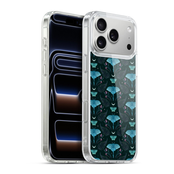 Episodic Drawing Art Emerald Pattern Soft Gel Case for Apple iPhone 17 Pro Max