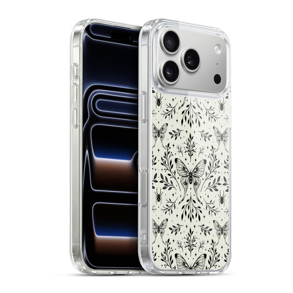 Episodic Drawing Art Mystical Butterfly Pattern Soft Gel Case for Apple iPhone 17 Pro Max