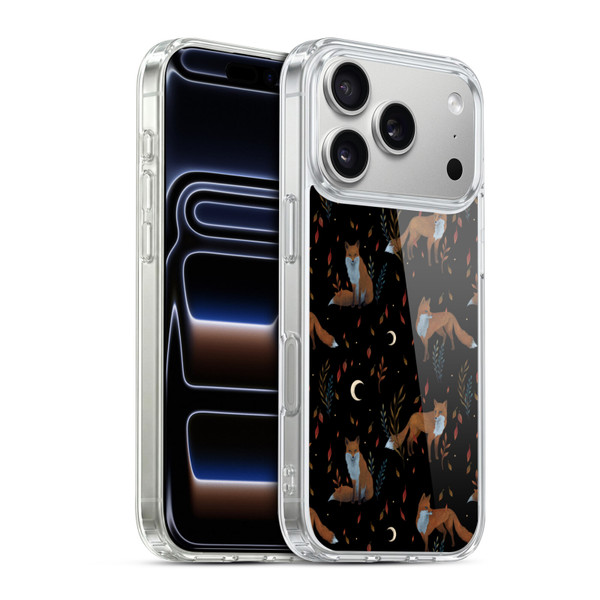 Episodic Drawing Art Foxes Pattern Soft Gel Case for Apple iPhone 17 Pro