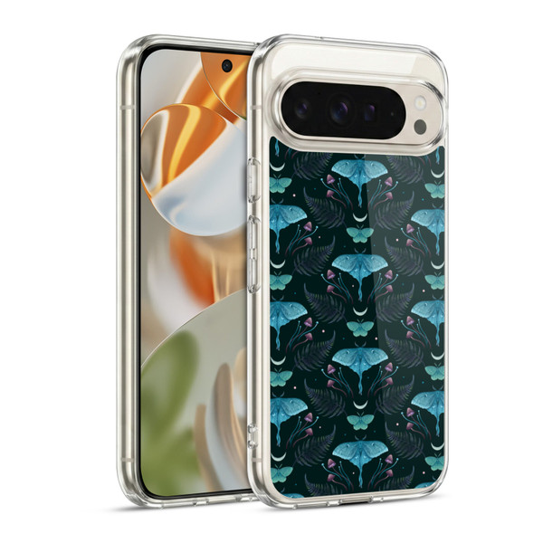Episodic Drawing Art Emerald Pattern Soft Gel Case for Google Pixel 9 / Pixel 9 Pro