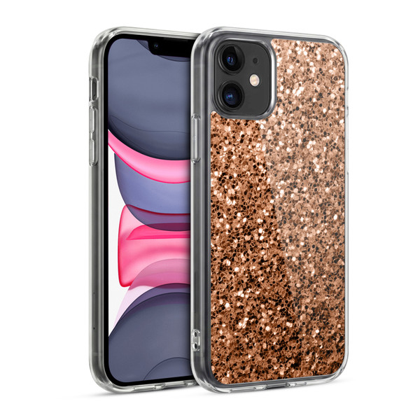 PLdesign Sparkle Prints Bronze Soft Gel Case for Apple iPhone 11