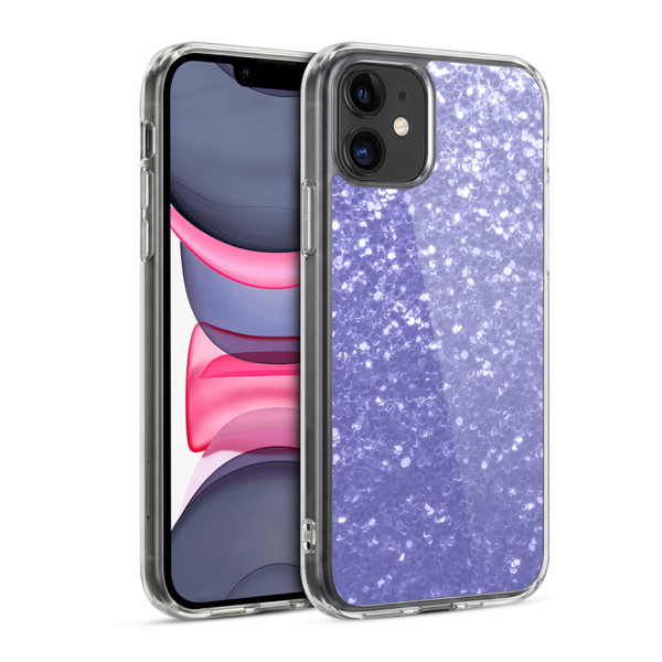PLdesign Sparkle Prints Lavender Soft Gel Case for Apple iPhone 11
