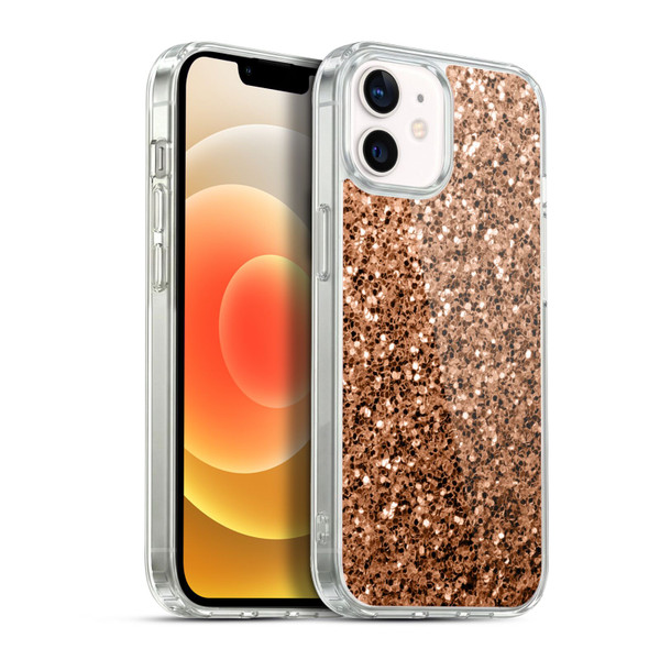PLdesign Sparkle Prints Bronze Soft Gel Case for Apple iPhone 12 / iPhone 12 Pro & MagSafe