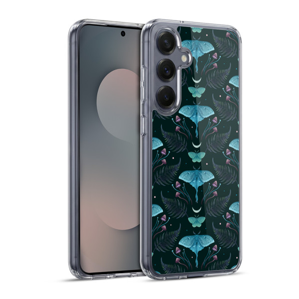 Episodic Drawing Art Emerald Pattern Soft Gel Case for Samsung Galaxy S25+ & MagSafe