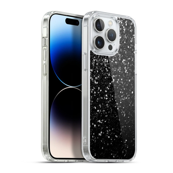 PLdesign Sparkle Prints Black Soft Gel Case for Apple iPhone 13 Pro Max & MagSafe