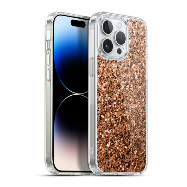 PLdesign Sparkle Prints Bronze Soft Gel Case for Apple iPhone 13 Pro Max & MagSafe