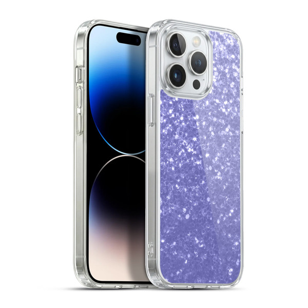 PLdesign Sparkle Prints Lavender Soft Gel Case for Apple iPhone 13 Pro Max & MagSafe