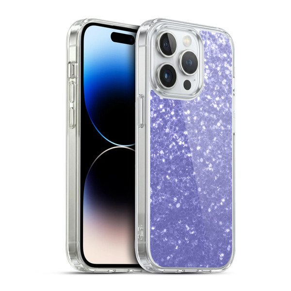 PLdesign Sparkle Prints Lavender Soft Gel Case for Apple iPhone 13 Pro & MagSafe