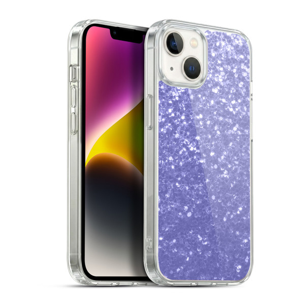 PLdesign Sparkle Prints Lavender Soft Gel Case for Apple iPhone 14 Plus & MagSafe