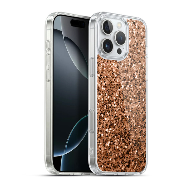 PLdesign Sparkle Prints Bronze Soft Gel Case for Apple iPhone 16 Pro Max & MagSafe