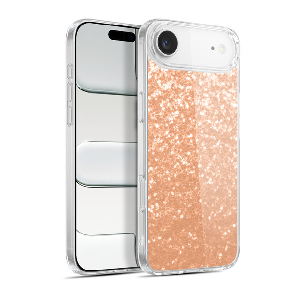 PLdesign Sparkle Prints Peach Soft Gel Case for Apple iPhone 17 Air