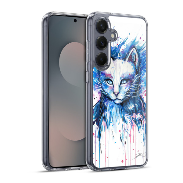 Pixie Cold Cats Space Soft Gel Case for Samsung Galaxy S25+ & MagSafe