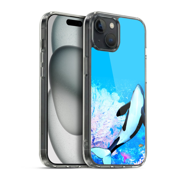Simone Gatterwe Life In Sea Orca Soft Gel Case for Apple iPhone 15 Plus & MagSafe