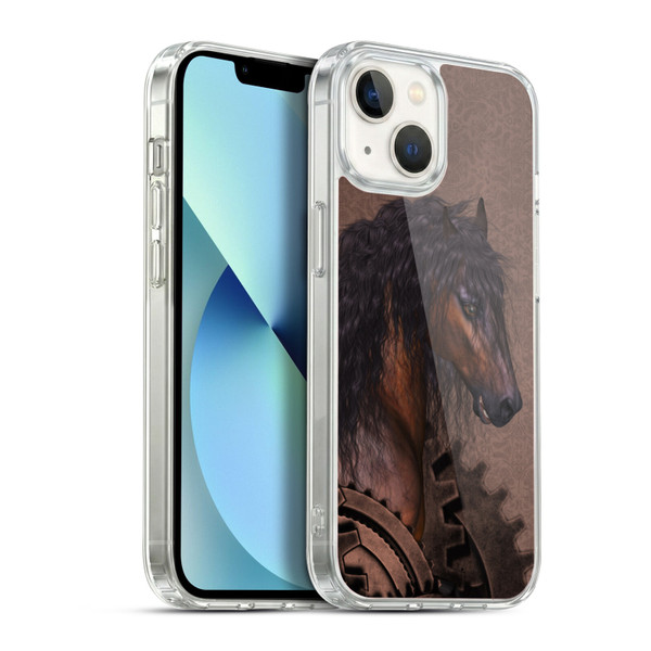 Simone Gatterwe Steampunk Horse Soft Gel Case for Apple iPhone 13