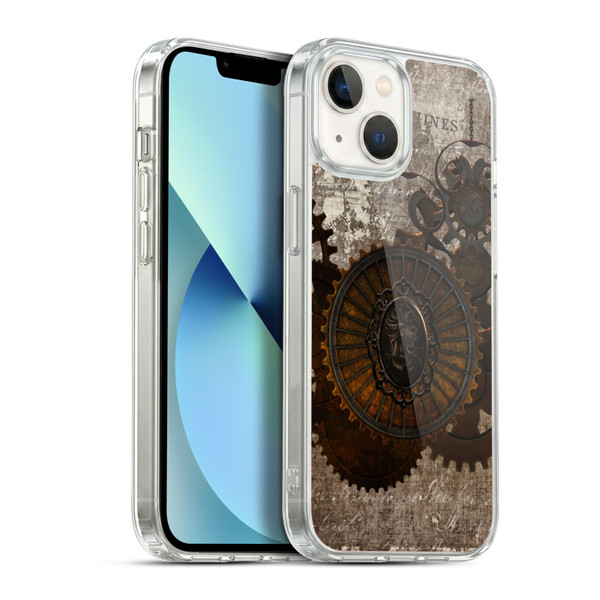 Simone Gatterwe Steampunk Letter Soft Gel Case for Apple iPhone 13
