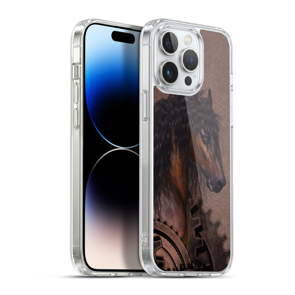 Simone Gatterwe Steampunk Horse Soft Gel Case for Apple iPhone 13 Pro Max & MagSafe