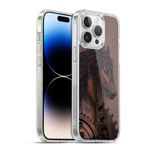 Simone Gatterwe Steampunk Horse Soft Gel Case for Apple iPhone 14 Pro Max & MagSafe