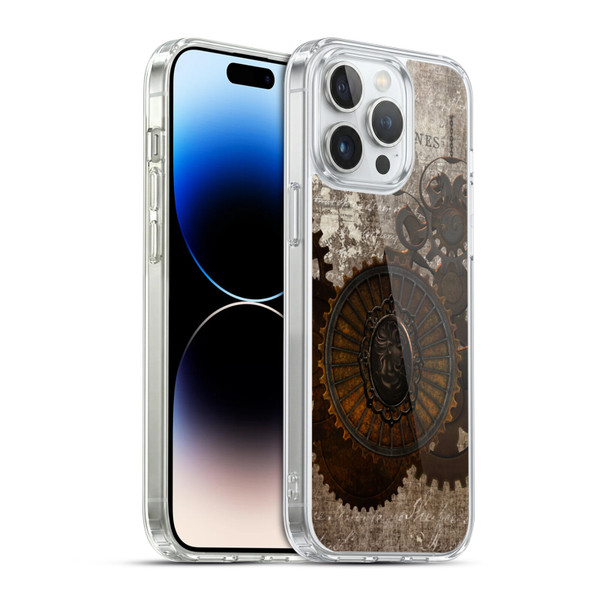 Simone Gatterwe Steampunk Letter Soft Gel Case for Apple iPhone 14 Pro Max & MagSafe