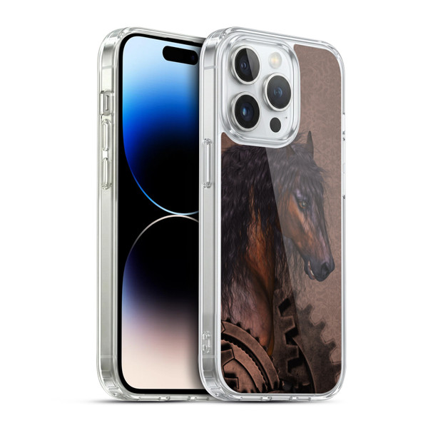 Simone Gatterwe Steampunk Horse Soft Gel Case for Apple iPhone 14 Pro & MagSafe