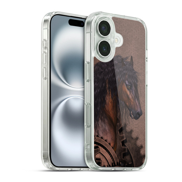 Simone Gatterwe Steampunk Horse Soft Gel Case for Apple iPhone 16 & MagSafe