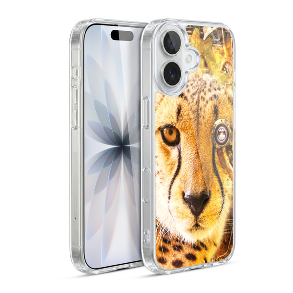Simone Gatterwe Steampunk Cheetah Soft Gel Case for Apple iPhone 17