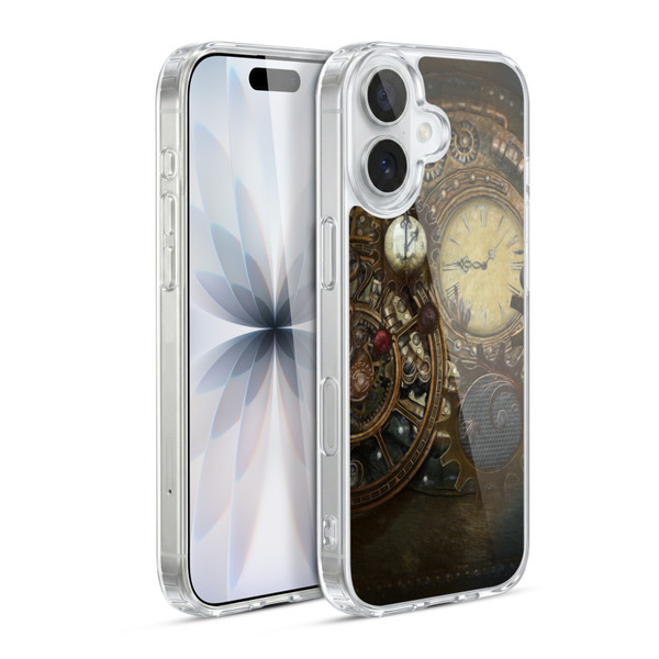 Simone Gatterwe Steampunk Clocks Soft Gel Case for Apple iPhone 17